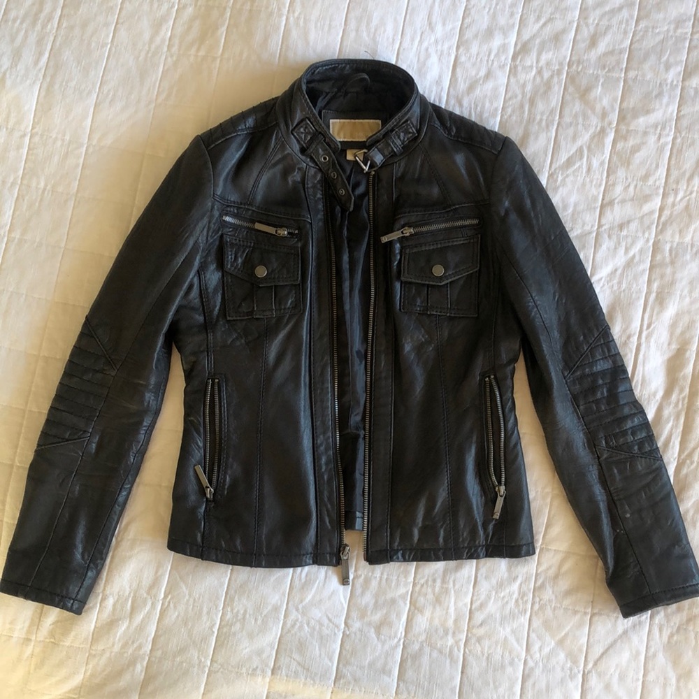 Michael Kors Moto Leather Jacket